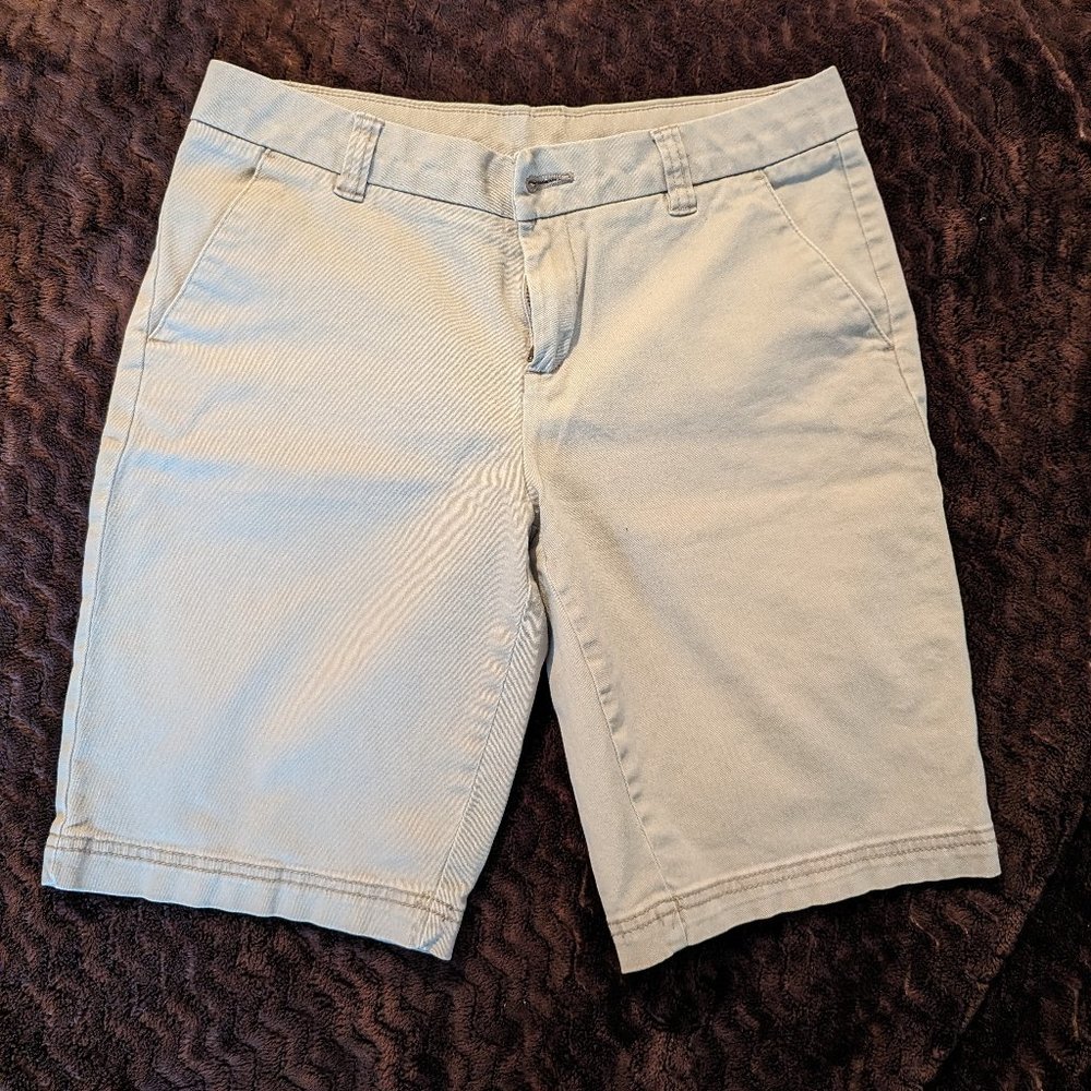 bcg khaki bermuda golf shorts size 2